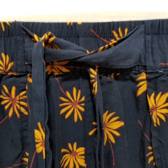 Madewell shorts Medium Pull-On Tie Fresh Daisies floral print elastic waist - Picture 4 of 16
